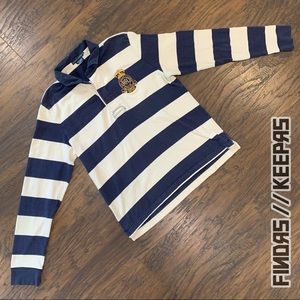 Vintage Ralph Lauren Rugby Striped Polo